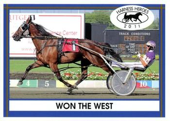 2011 Harness Heroes #24 Won The West Front